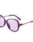 Women's Diamond Studded Polarized Color Changing Sunglasses A644