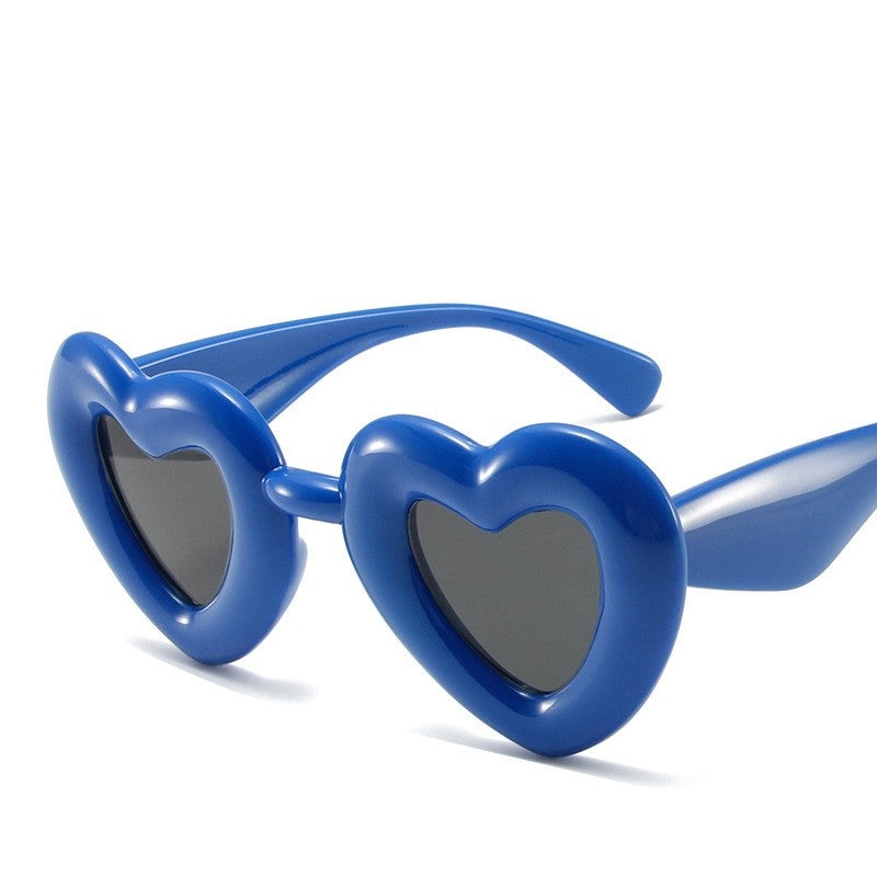 Y2K Candy-Colored Heart Sunglasses 88982