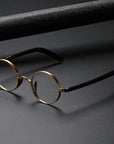 Pure Titanium Round Acetate Glasses