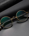 Pure Titanium Round Acetate Glasses