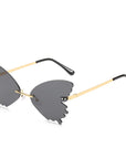 Women's Rimless Butterfly Sunglasses