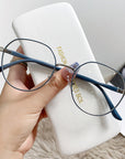 Round Metal Anti-Blue Light Glasses 08036