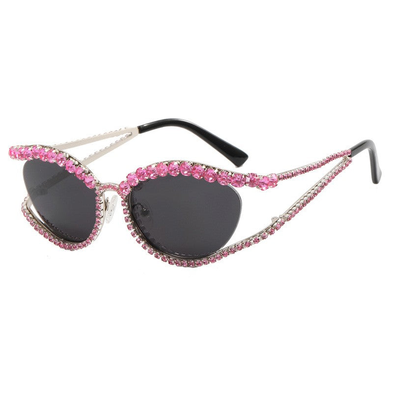Diamond Cutout Y2K Sunglasses