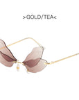 Gradient Color Butterfly Wings Sunglasses