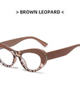 Leopard Print Anti-Blue Light Glasses
