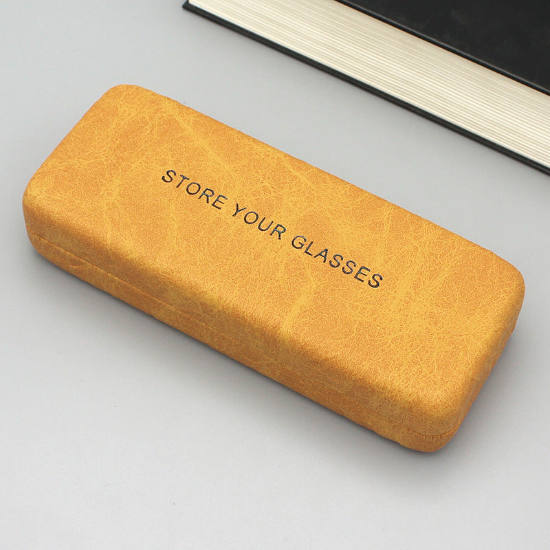 Pleated Leather Glasses Case