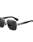 Rimless Metal Men's Polarized Sunglasses A671