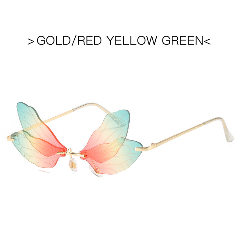 Gradient Color Butterfly Wings Sunglasses