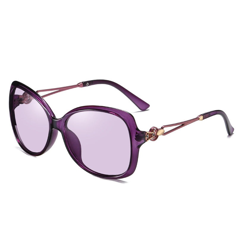 Women&#39;s Polarized Big Frame Color Changing Sunglasses A643