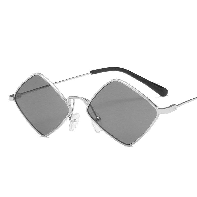 Metal Rhombus Sunglasses