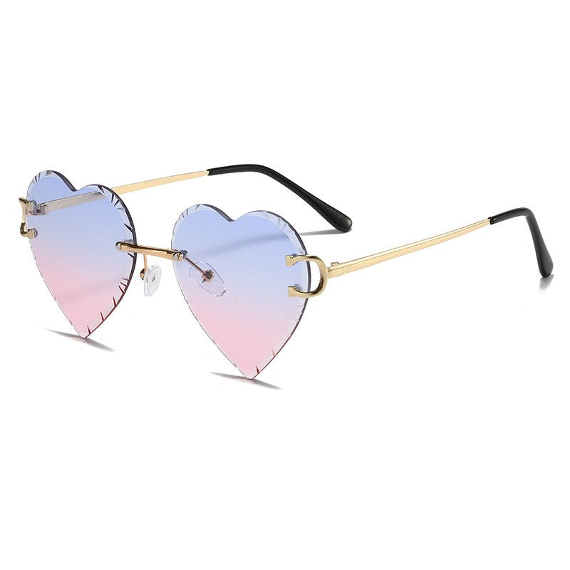 Gradient Color Heart Sunglasses