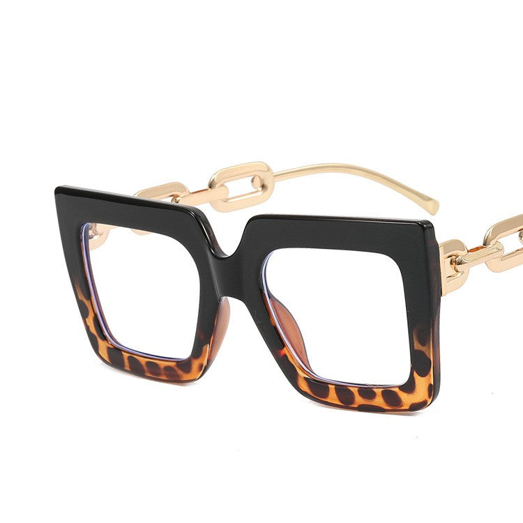 Square  Anti-Blue Light Chain Glasses