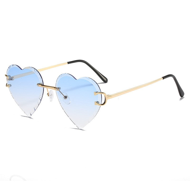 Gradient Color Heart Sunglasses