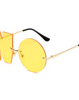 Letter NO Irregular Sunglasses