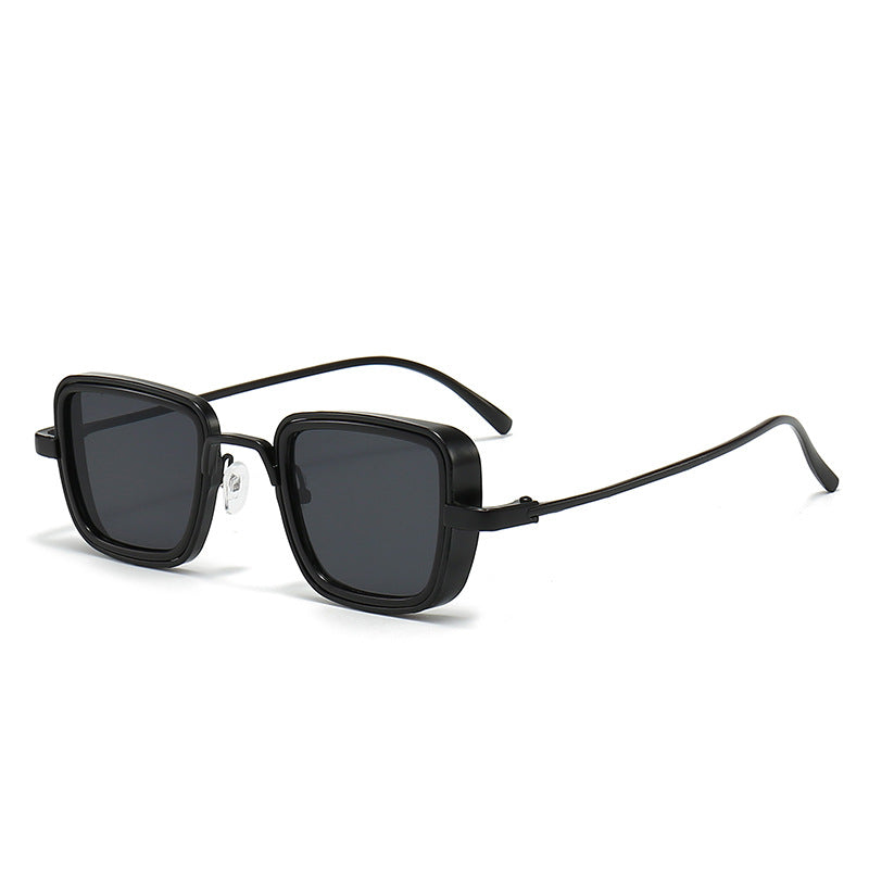Men&#39;s Retro Thick Edge Metal Sunglasses