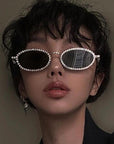 Y2K Diamond Oval Sunglasses