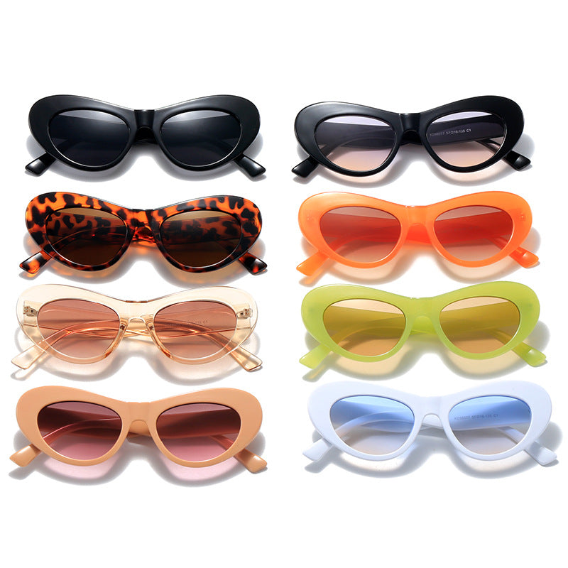 Oval Frame Candy Colored Sunglasses