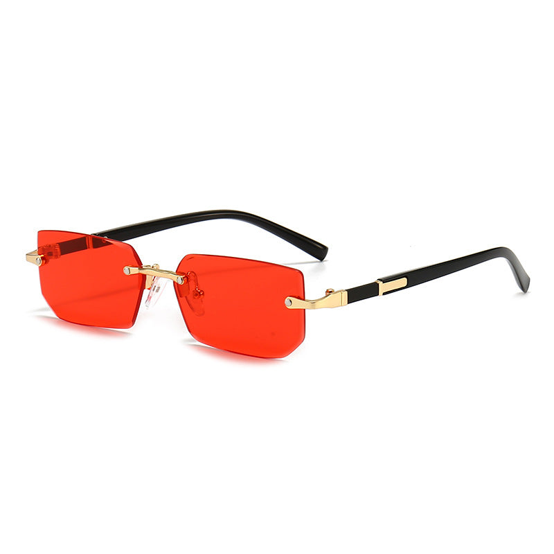 Jelly Colored Rimless Sunglasses
