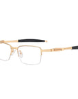 Men's Metal Half Frame Glasses